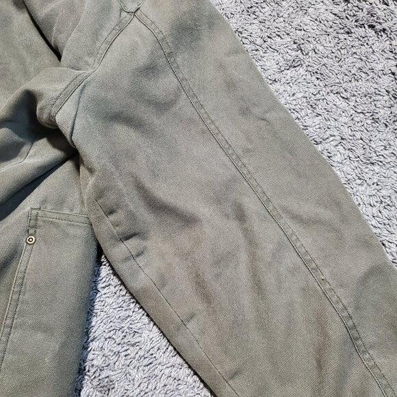 Woolrich Olive Green Flannel Lined Button Front Outdoor Chore Jacket - XL - Picture 12 of 12